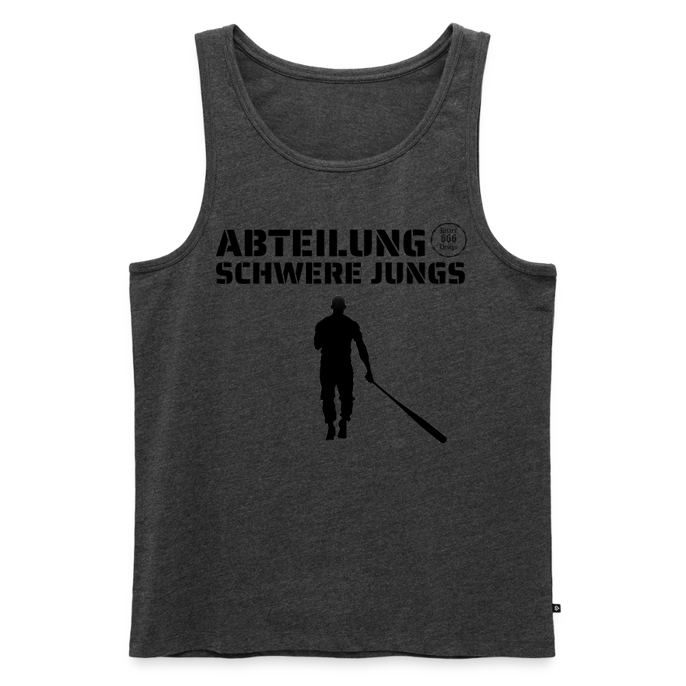 Männer Premium Tank Top - Anthrazit meliert