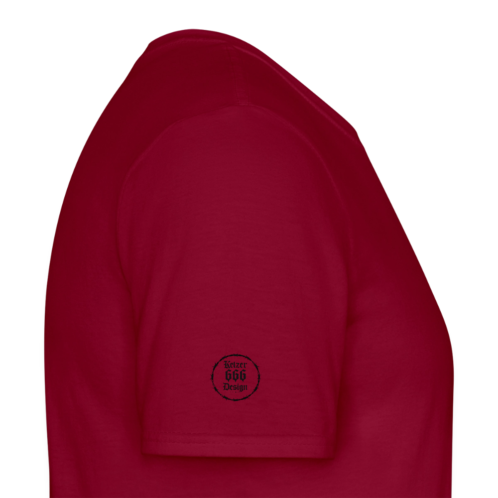 Männer T-Shirt Lieber stehend sterben - Ziegelrot