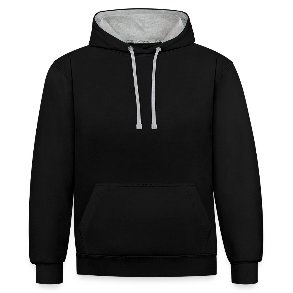 Kontrast Hoodie - Moth Cinder - Burn it Down - Schwarz/Grau meliert