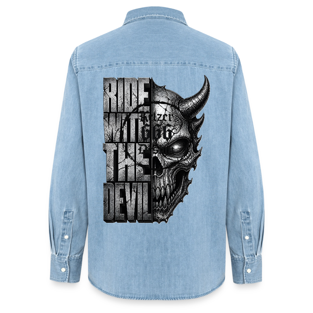 Frauen Jeanshemd Organic von Stanley/Stella - verwaschenes Hellblau