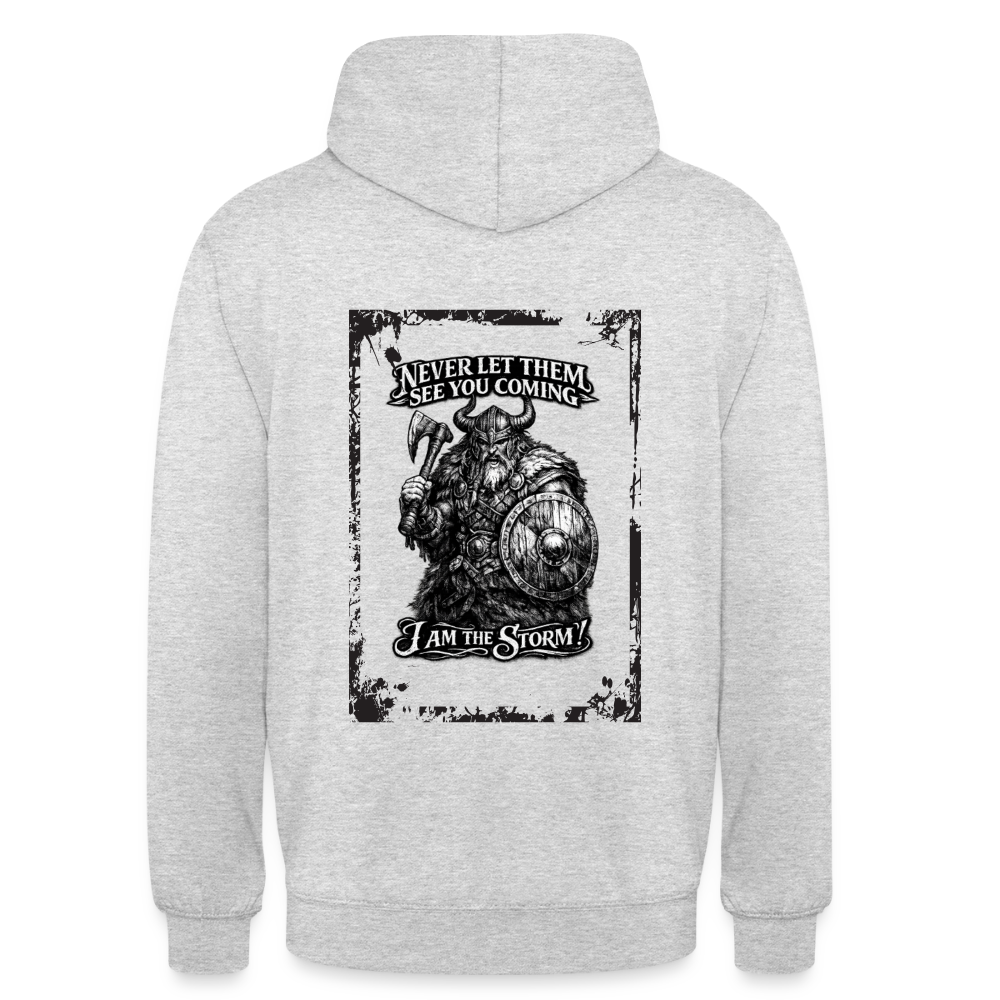 Unisex Hoodie - Hellgrau meliert