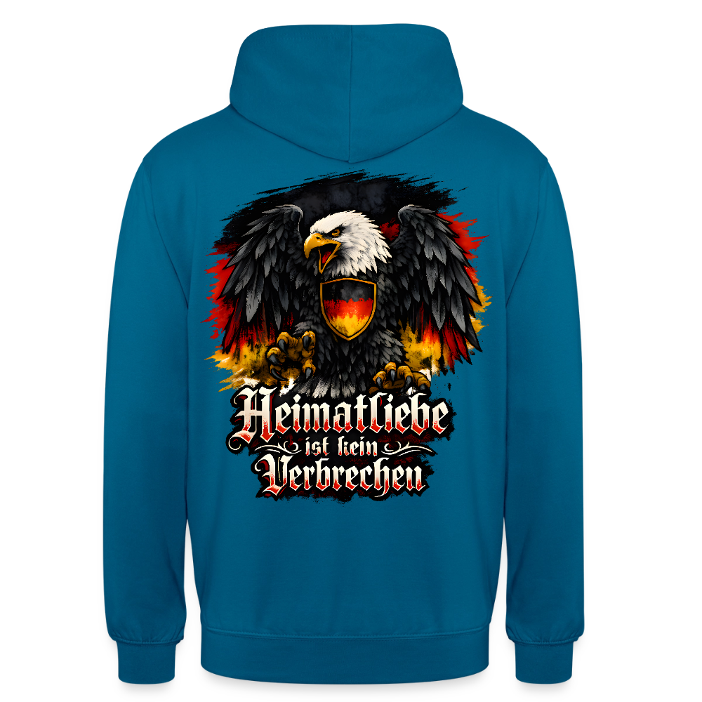 Unisex Hoodie Heimatliebe - Tiefseeblau 