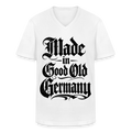 Klassisches Männer-T-Shirt mit V-Ausschnitt Made in good old Germany - Weiß