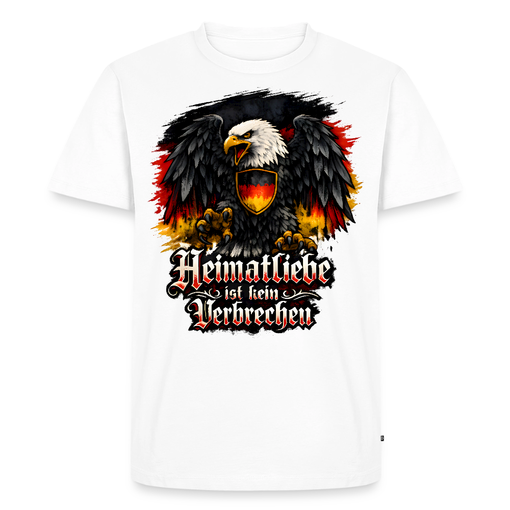Männer Premium T-Shirt Heimatliebe - Weiß