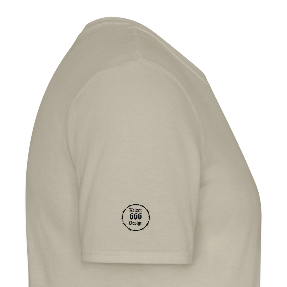 Männer T-Shirt Lieber stehend sterben - Sandbeige