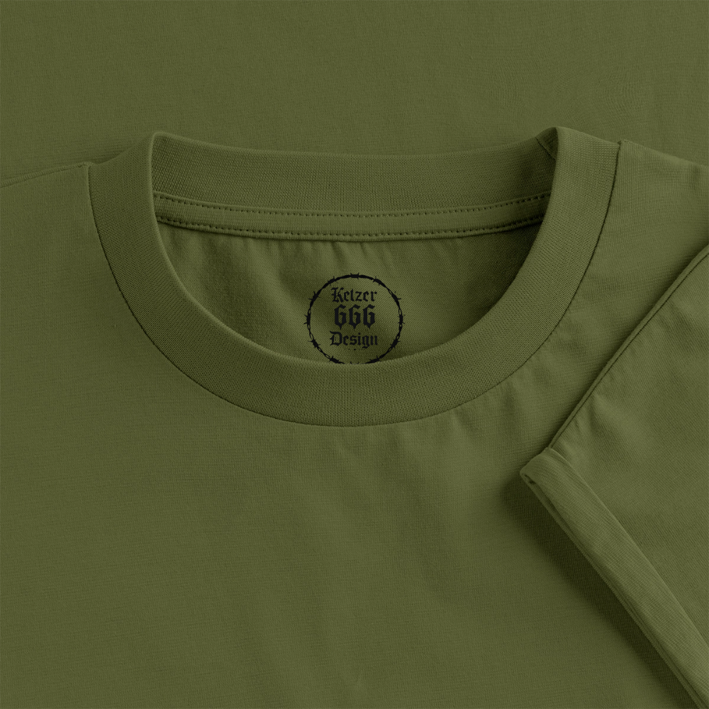 Frauen Premium Organic T-Shirt Kleid - Khaki