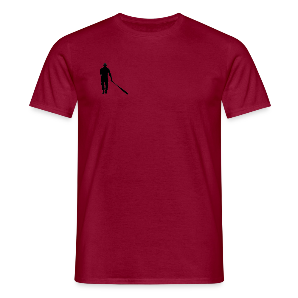 Männer T-Shirt Lieber stehend sterben - Ziegelrot