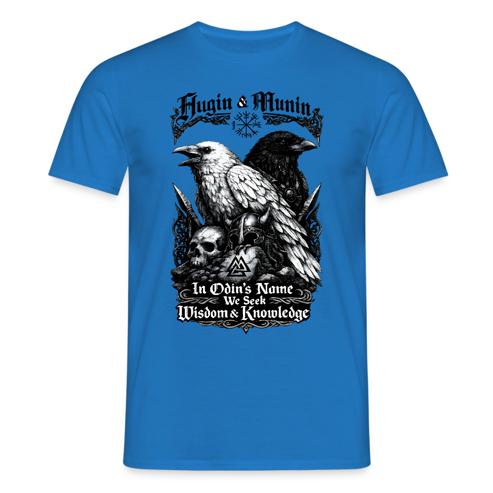 Männer T-Shirt Hugin und Munin - Royalblau