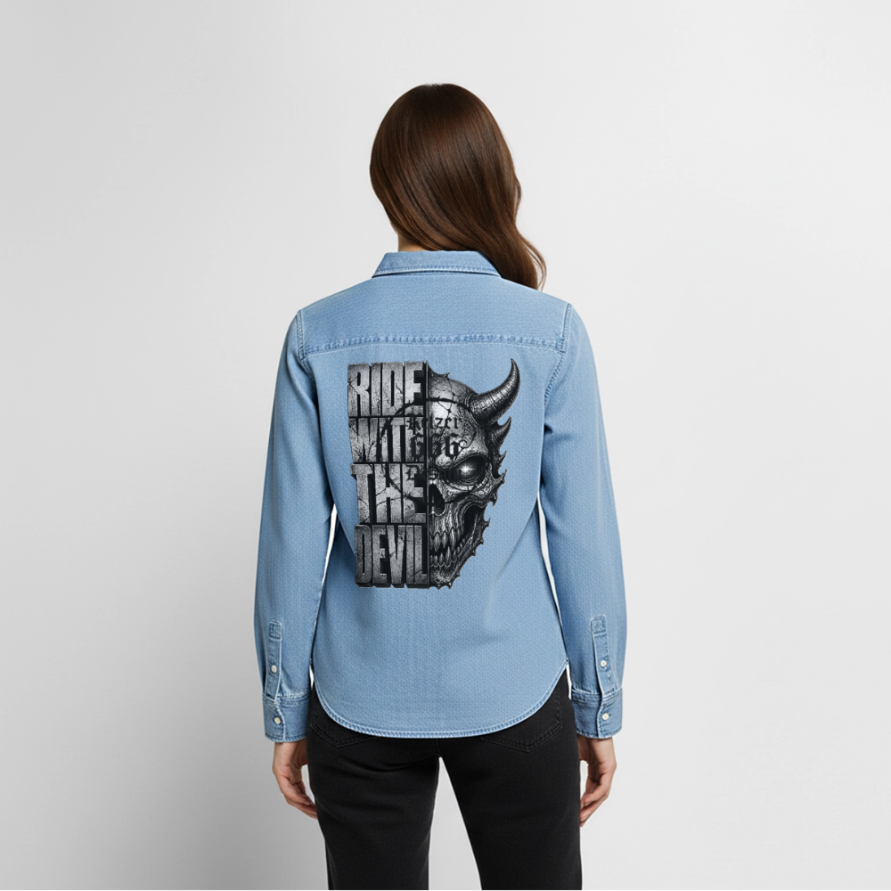 Frauen Jeanshemd Organic von Stanley/Stella - verwaschenes Hellblau