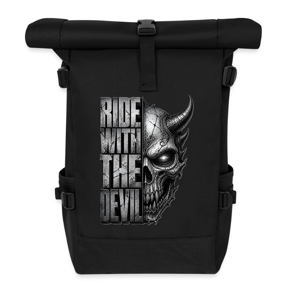 Rolltop Rucksack - Schwarz
