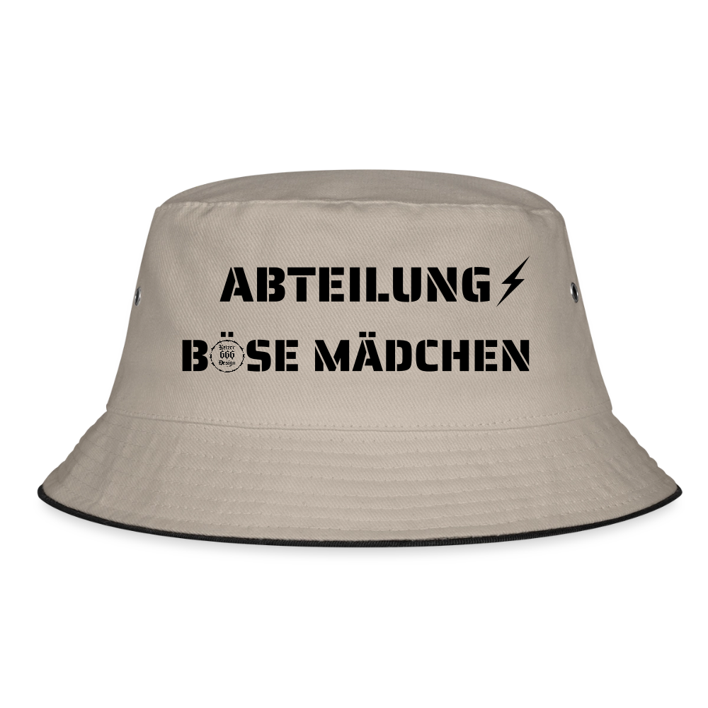 Bucket Hat - Khaki/Schwarz