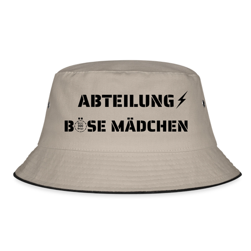 Bucket Hat - Khaki/Schwarz