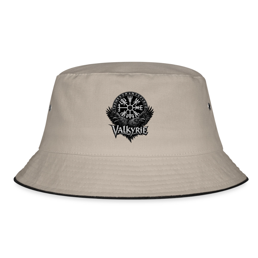 Bucket Hat Valkyrie - Khaki/Schwarz