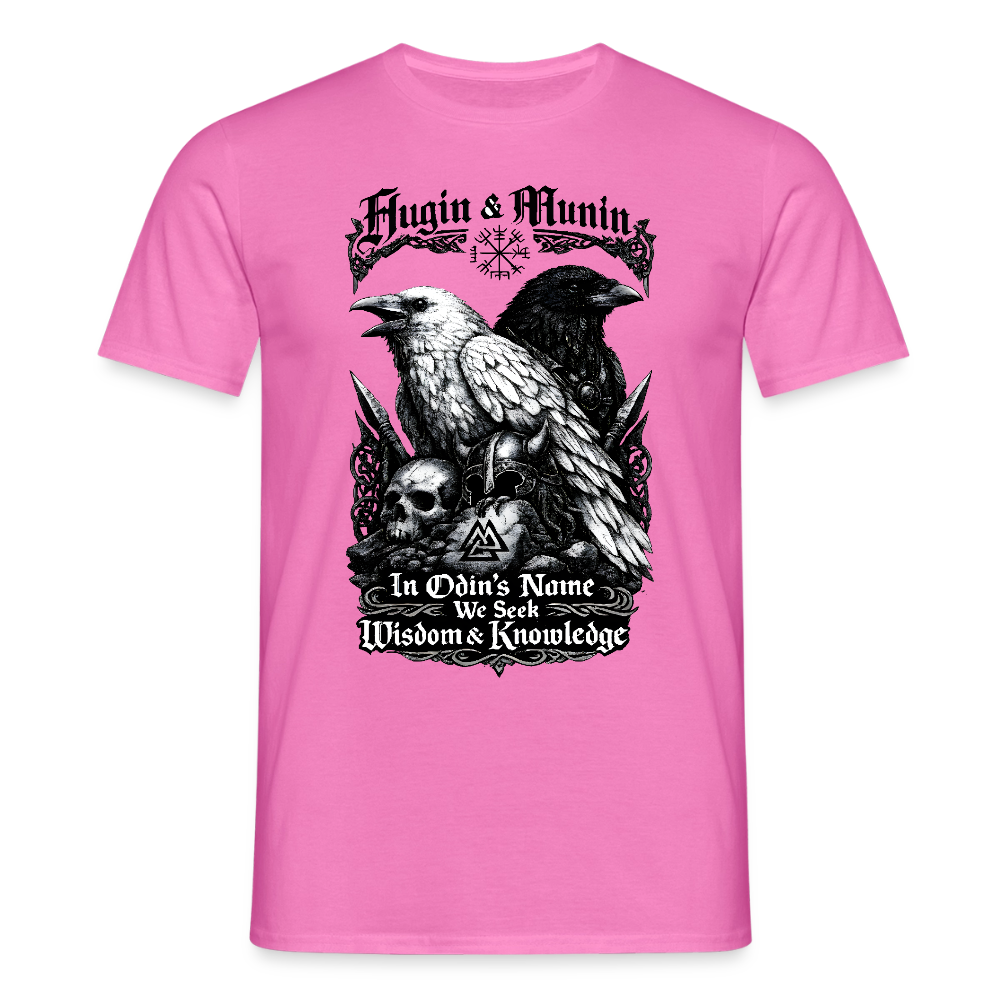 Männer T-Shirt Hugin und Munin - Pink
