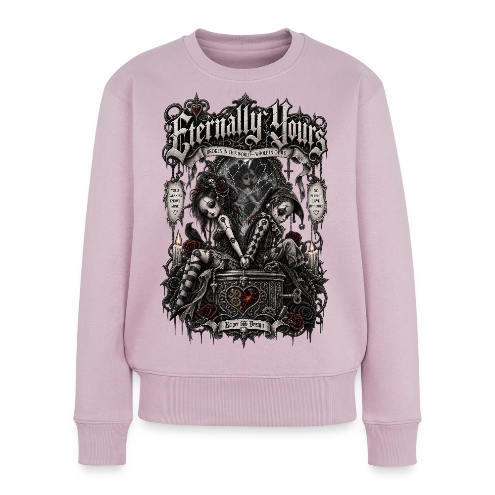 Gothic Damen-Pullover "Eternally Yours" in Altrosa – Bikerwear von Ketzer 666 Design