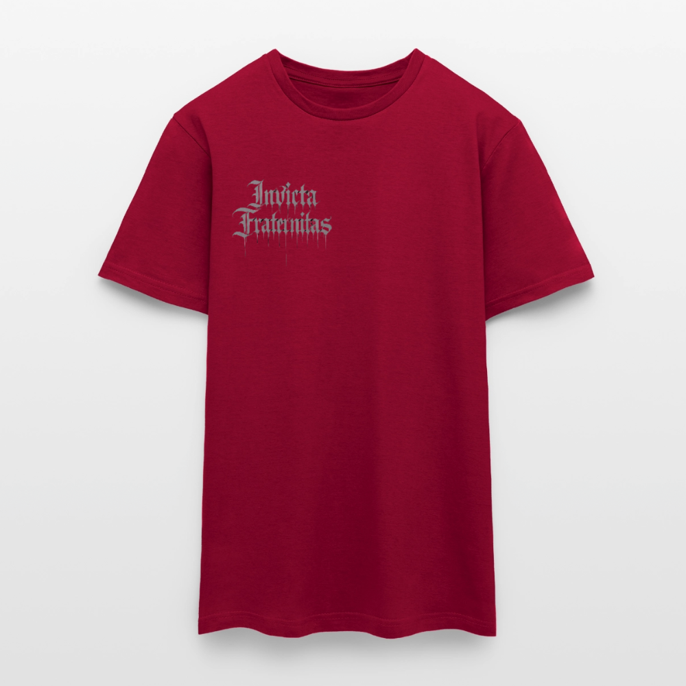 Männer T-Shirt Invicta Fraternitas Front Logo - Ziegelrot