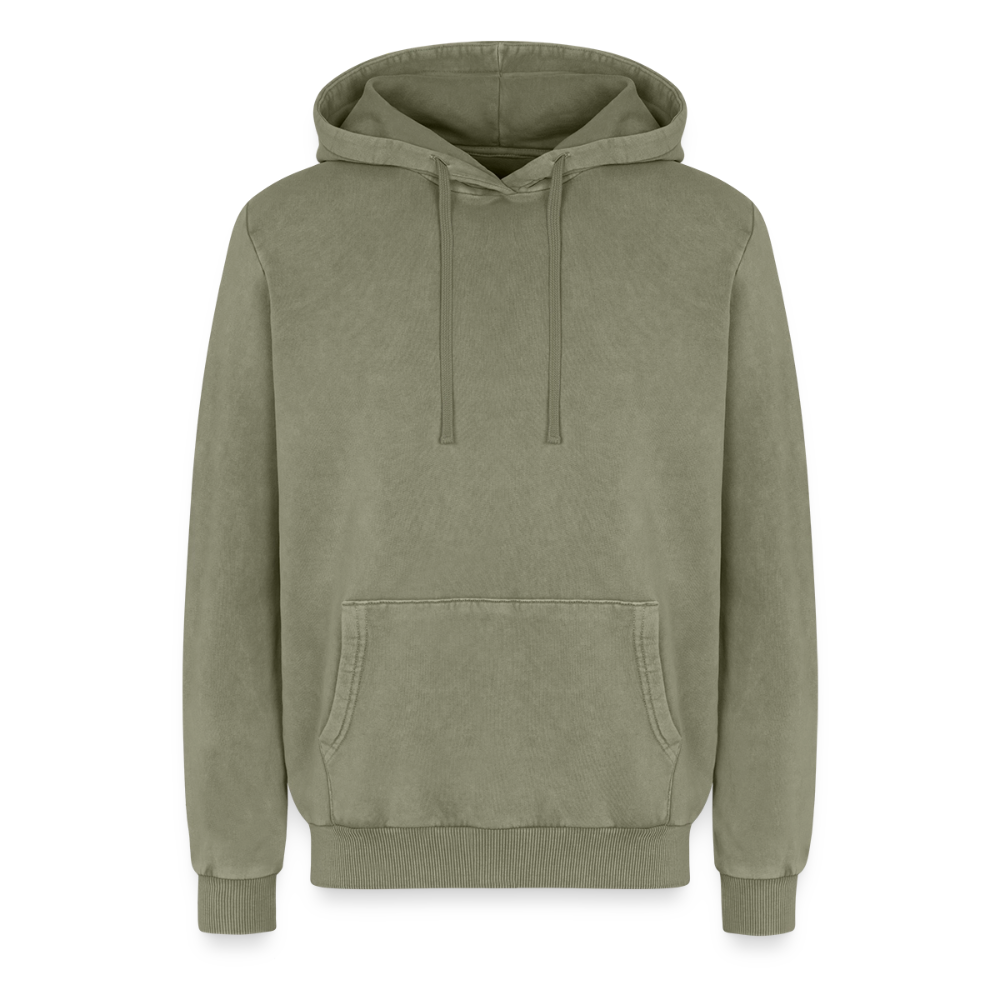 Relaxed Unisex Premium Acid-Washed Hoodie - Grün Acid Wash