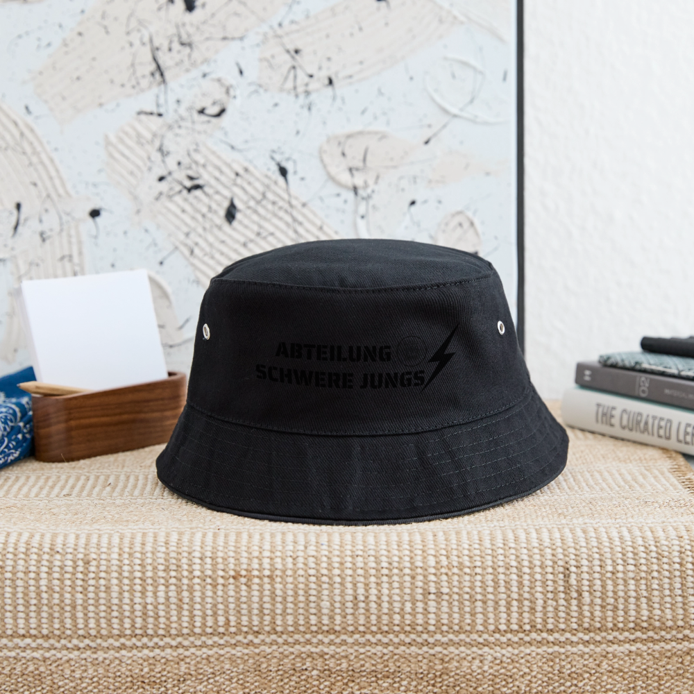 Bucket Hat Abteilung Schwere Jungs - Schwarz