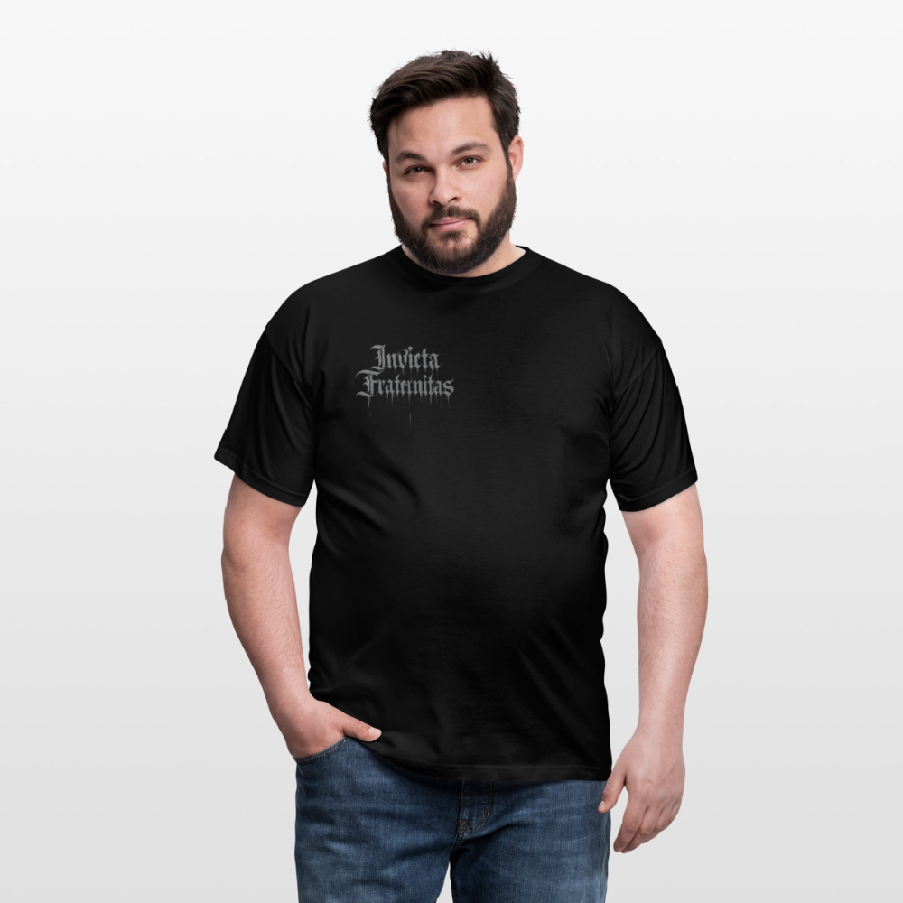 Männer T-Shirt Invicta Fraternitas Front Logo - Schwarz