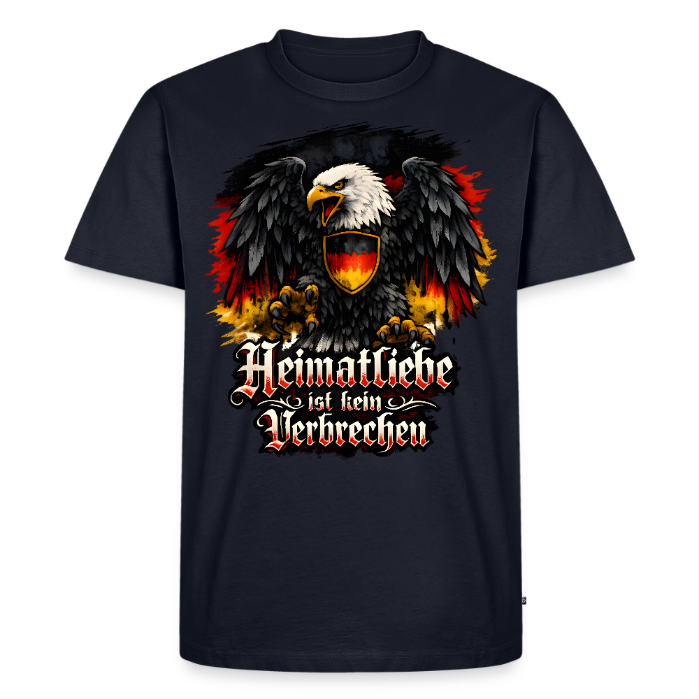 Männer Premium T-Shirt Heimatliebe - Navy