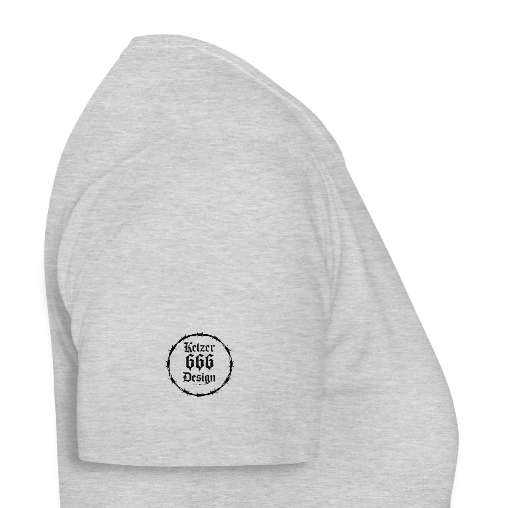 Frauen T-Shirt Halt einfach deine Fresse - Grau meliert