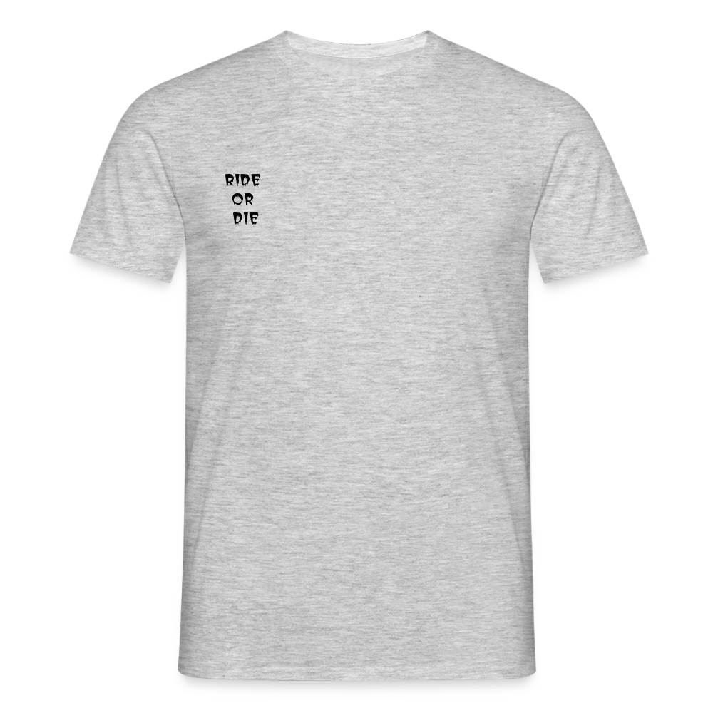 Männer T-Shirt Loyalty Ride or Die - Grau meliert