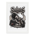 Gerahmtes Poster (27 × 37 cm) - Weiß