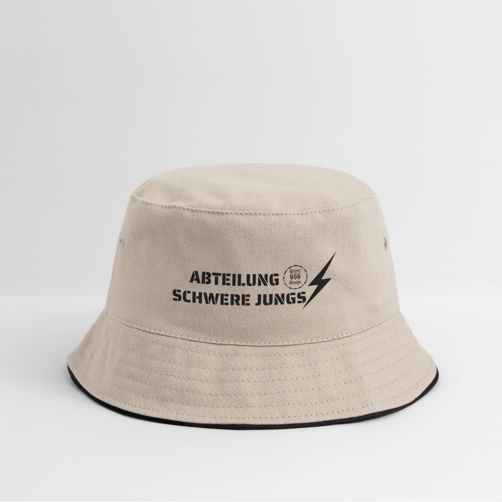 Bucket Hat Abteilung Schwere Jungs - Khaki/Schwarz