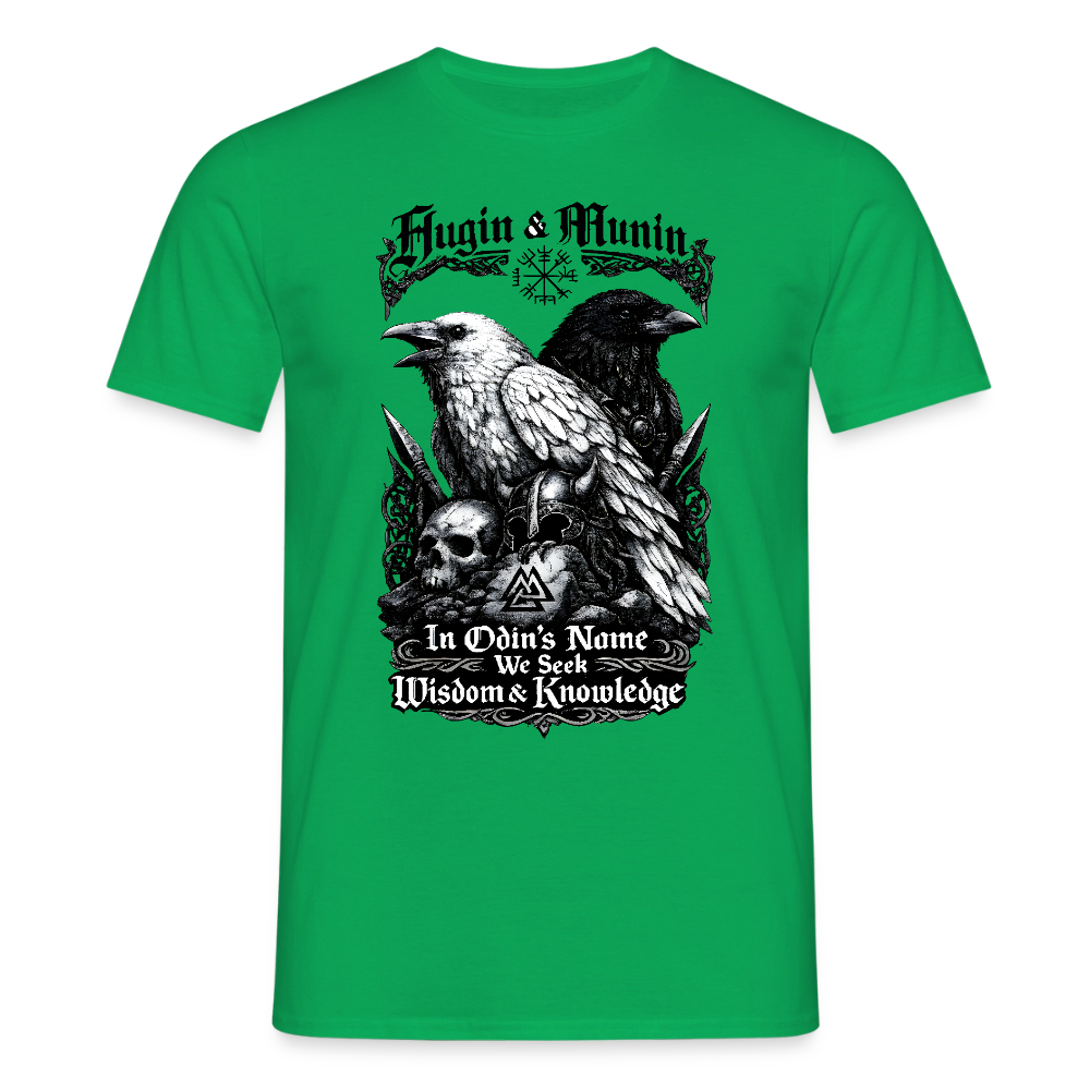 Männer T-Shirt Hugin und Munin - Kelly Green