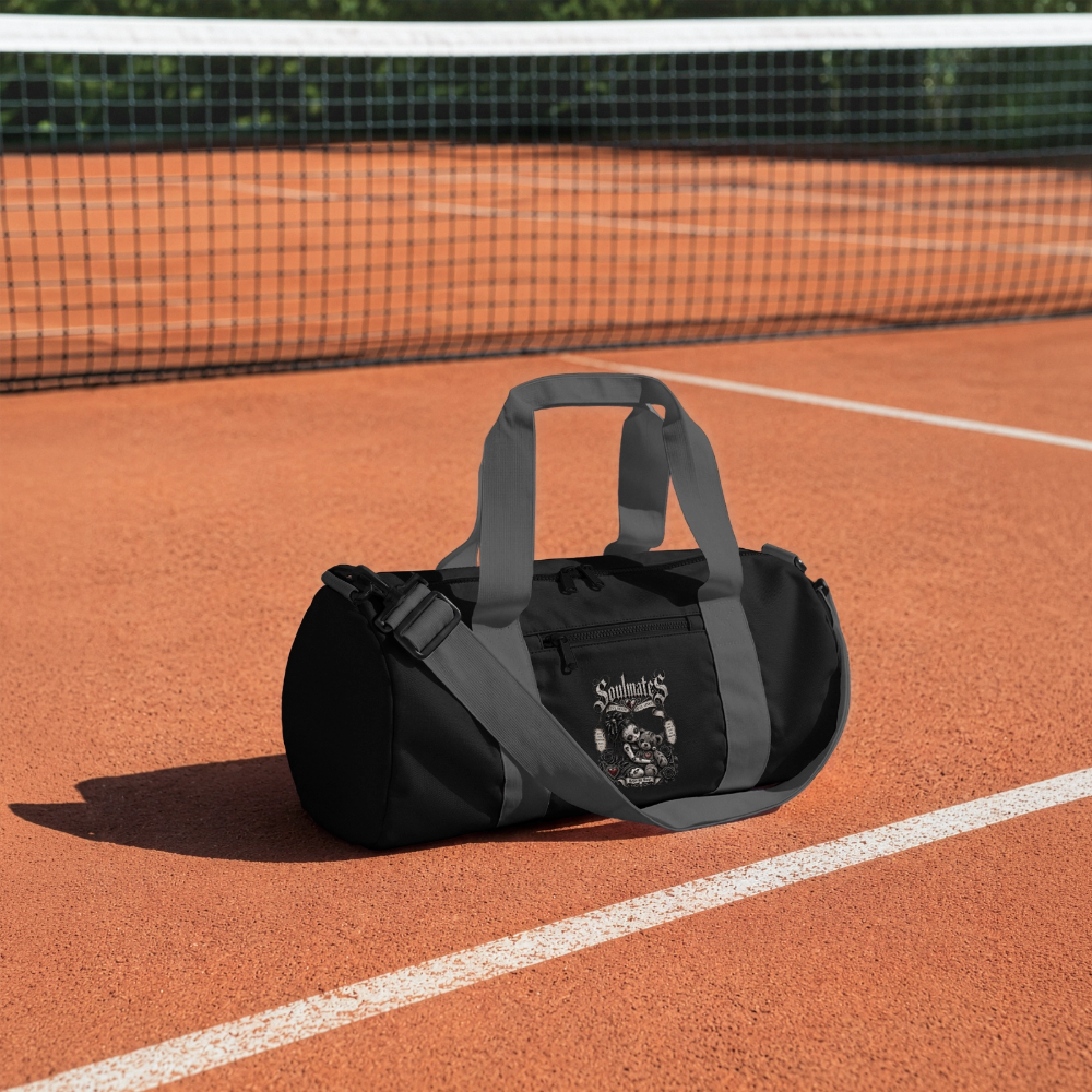 Recycelte Duffel Bag - Schwarz/Graphitgrau