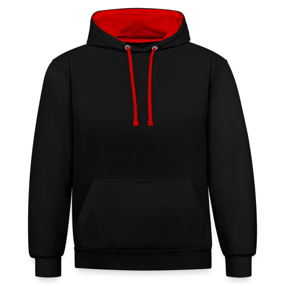 Kontrast Hoodie - Moth Cinder - Burn it Down - Schwarz/Rot