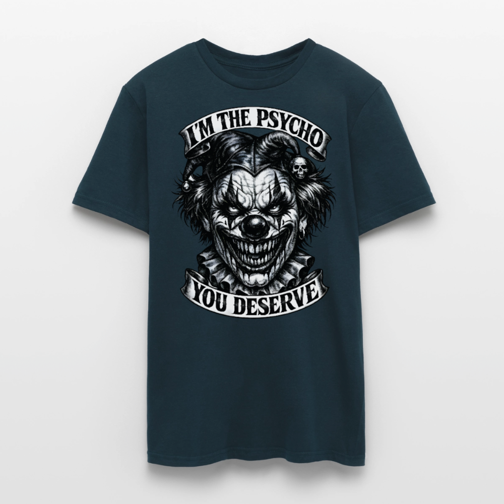 Männer T-Shirt Psycho you deserve - Navy