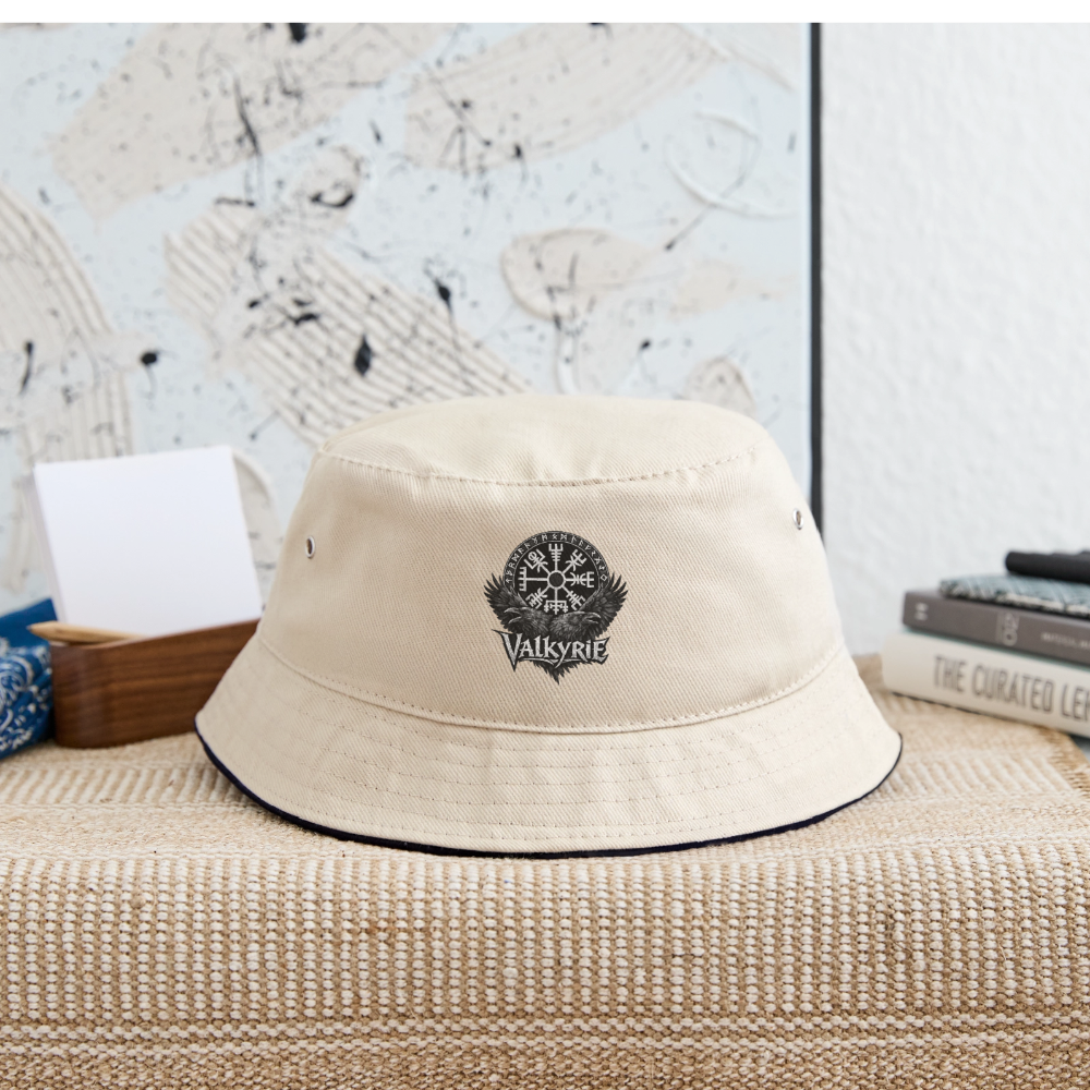 Bucket Hat Valkyrie - Natur/Navy