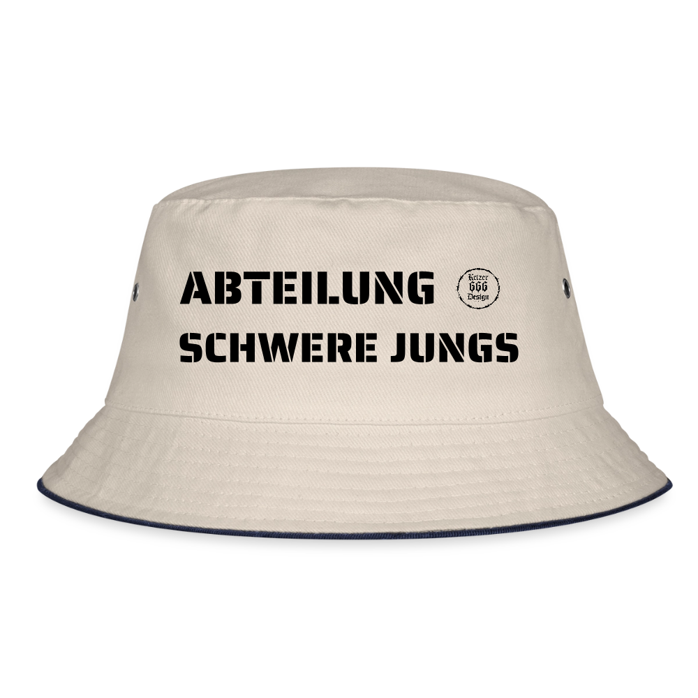 Bucket Hat Abteilung schwere Jungs - Natur/Navy