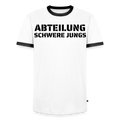 Männer Kontrast-T-Shirt - Weiß/Schwarz