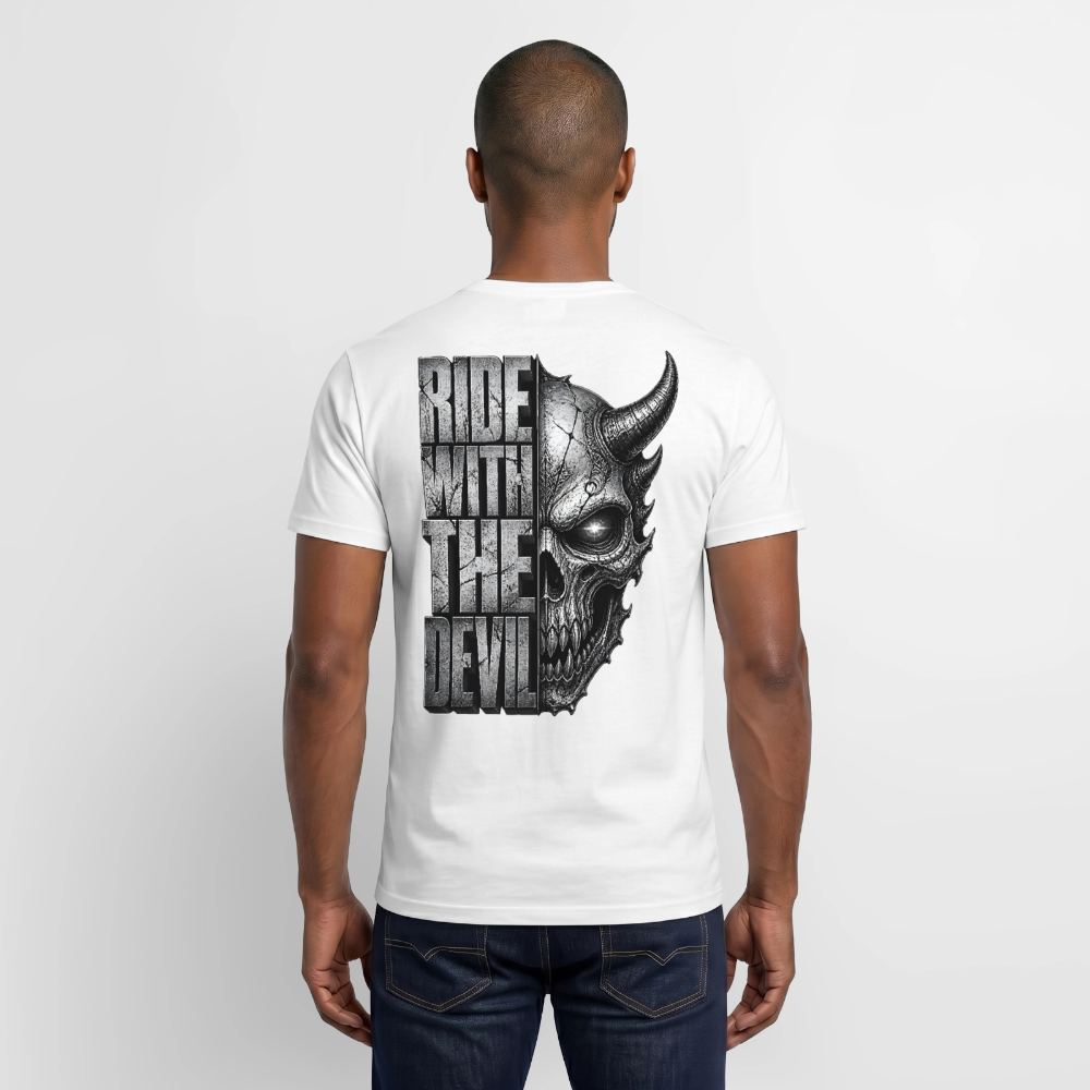 Männer T-Shirt Ride with the Devil - Weiß