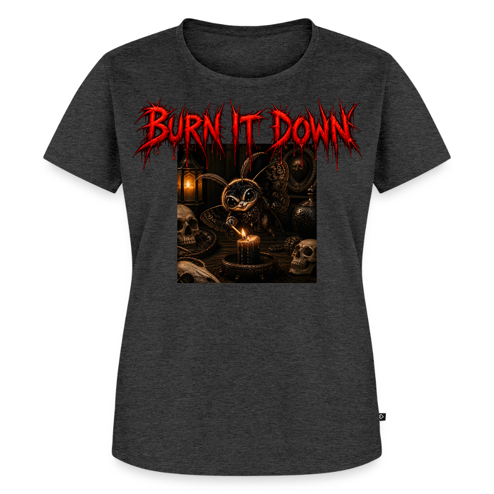 Frauen Premium T-Shirt - Anthrazit meliert