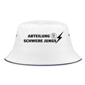 Bucket Hat Abteilung Schwere Jungs - Weiß/Navy