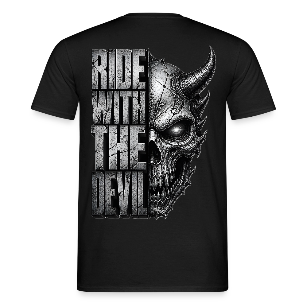 Männer T-Shirt Ride with the Devil - Schwarz