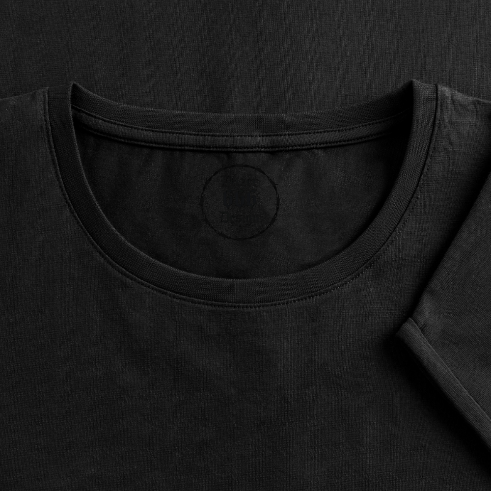 Frauen T-Shirt mit gerollten Ärmeln Hugin und Munin - Schwarz