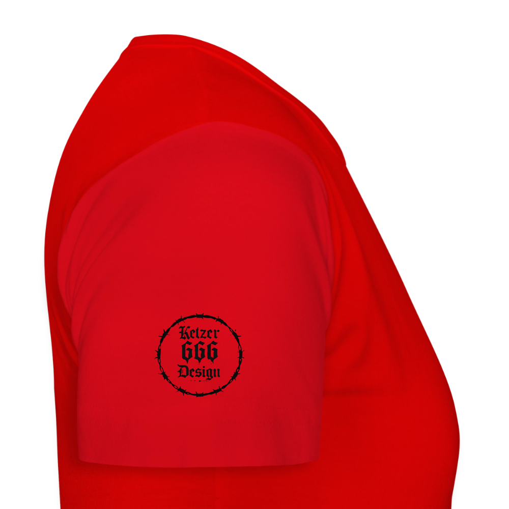 Frauen T-Shirt Lieber stehend sterben - Rot