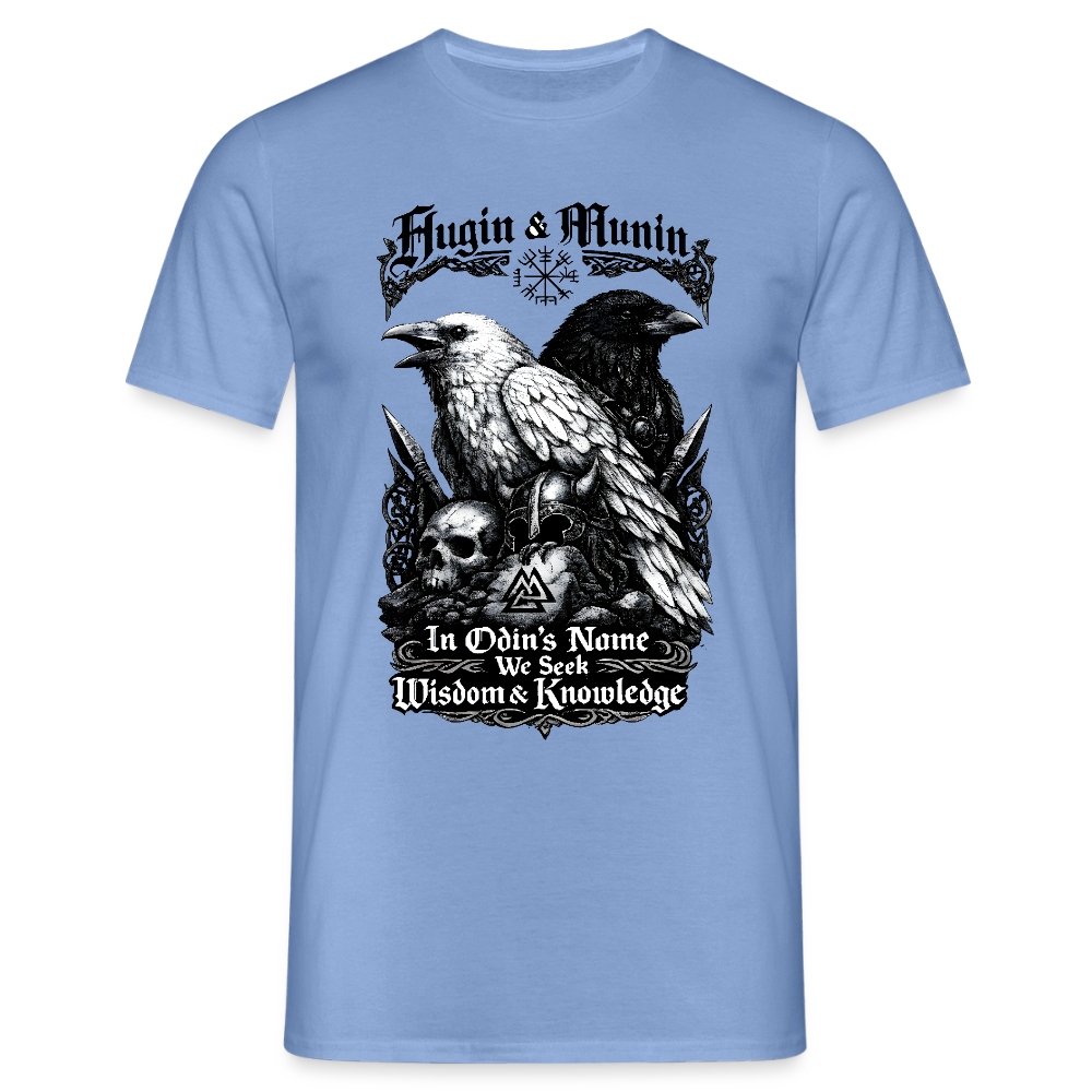 Männer T-Shirt Hugin und Munin - Carolina Blue
