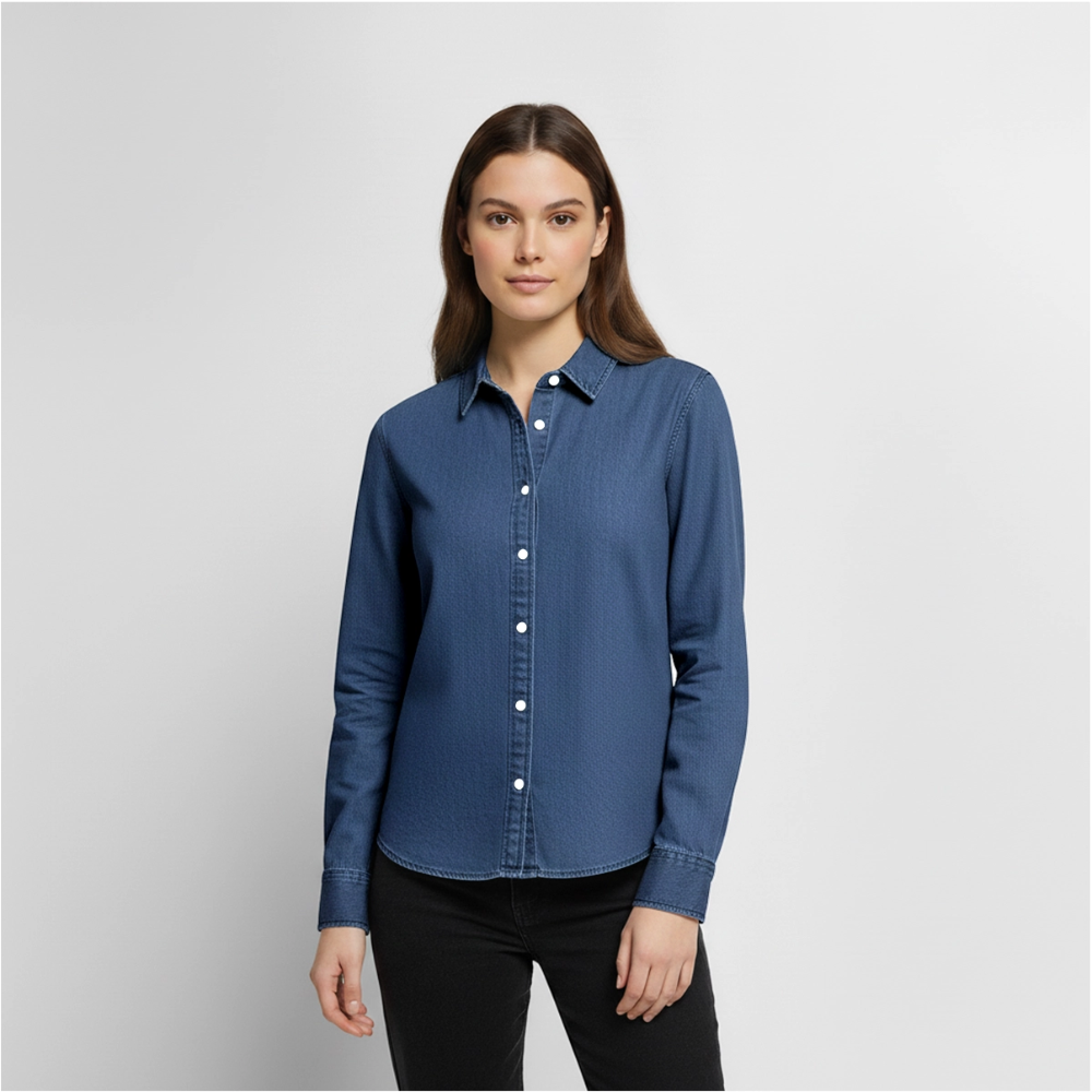 Frauen Jeanshemd Organic von Stanley/Stella - verwaschenes Mittelblau 