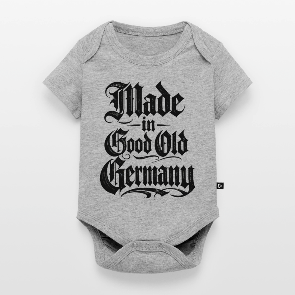 Baby Bio-Kurzarm-Body - Grau meliert