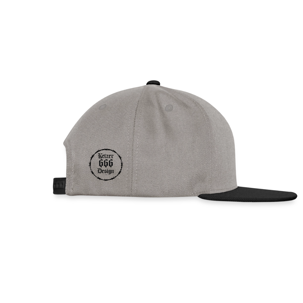 Snapback Cap - Graphit/Schwarz
