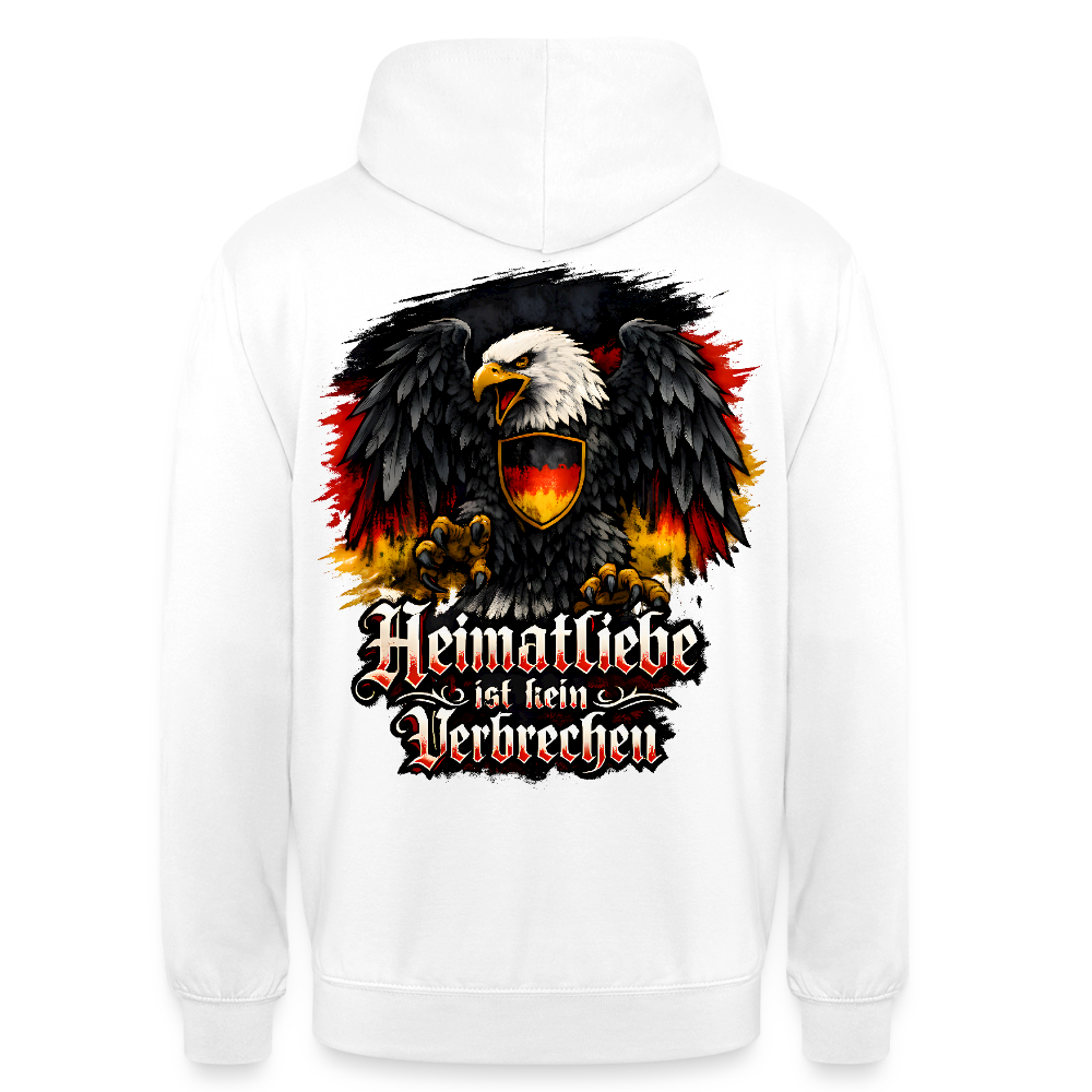 Unisex Hoodie Heimatliebe - Weiß