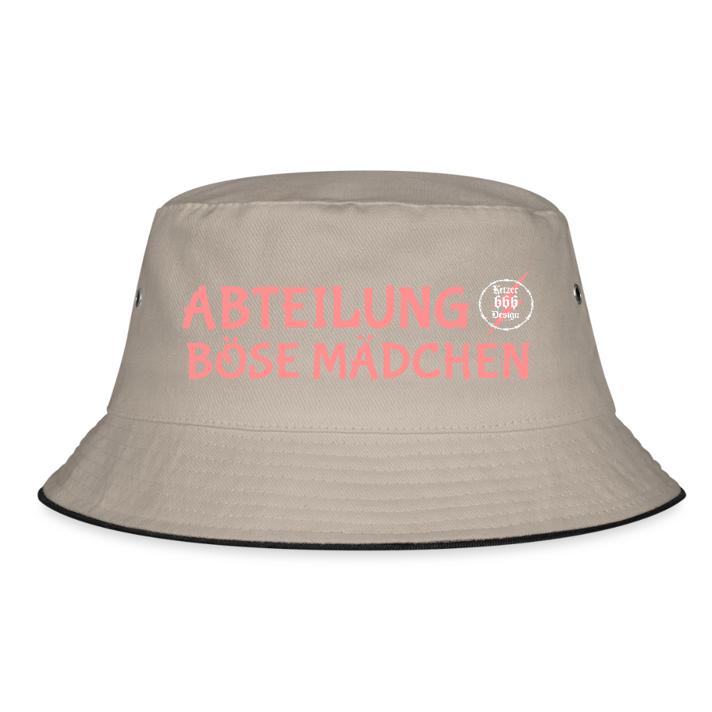Bucket Hat - Khaki/Schwarz