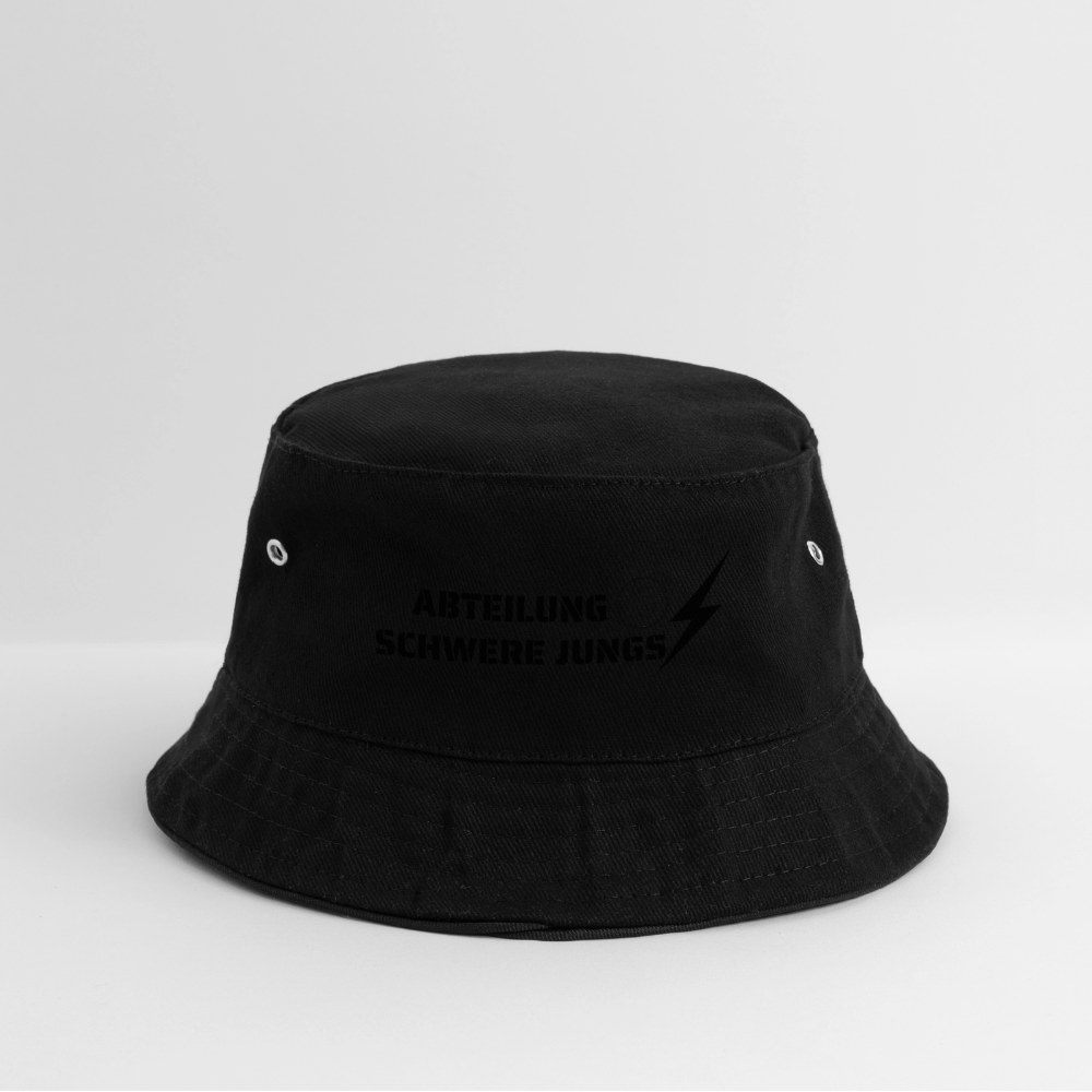 Bucket Hat Abteilung Schwere Jungs - Schwarz