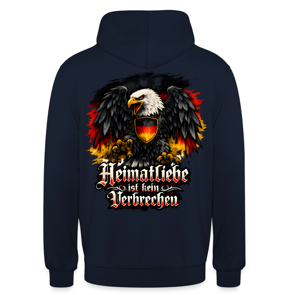 Unisex Hoodie Heimatliebe - Navy