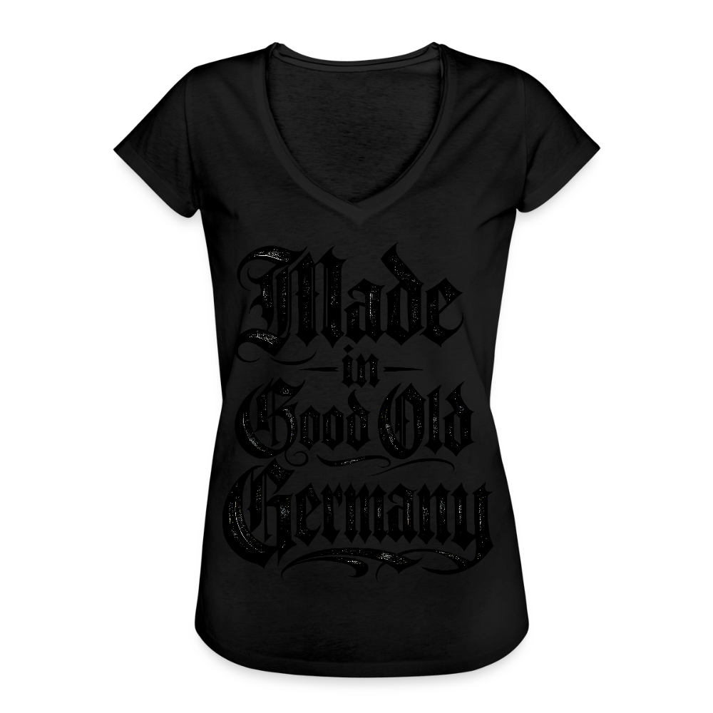 Frauen Vintage T-Shirt - Schwarz